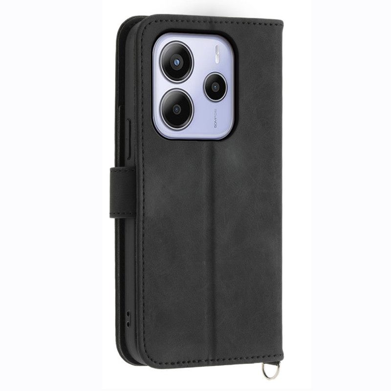 Bescherming Hoesje Xiaomi Redmi Note 14 4g Bloemenpatroon En Bandjes