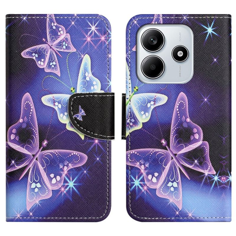Bescherming Hoesje Xiaomi Redmi Note 14 4g Sprankelende Vlinders