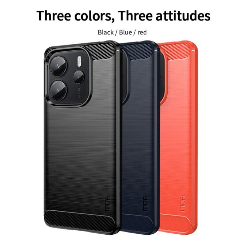 Case Hoesje Xiaomi Redmi Note 14 4g Telefoonhoesje Geborsteld Koolstofvezel