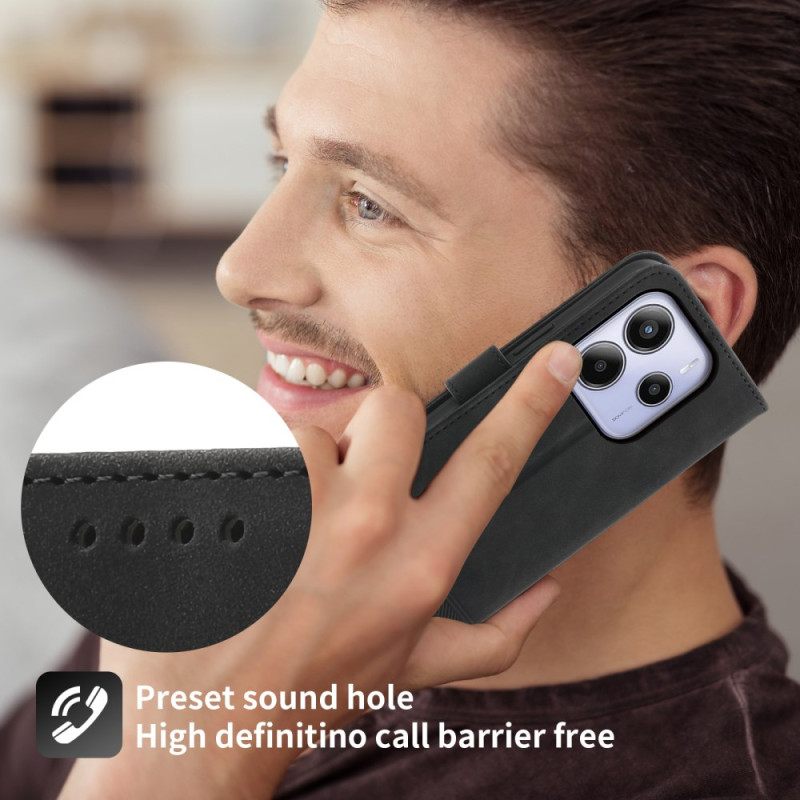 Flip Case Leren Xiaomi Redmi Note 14 4g Dierfeng