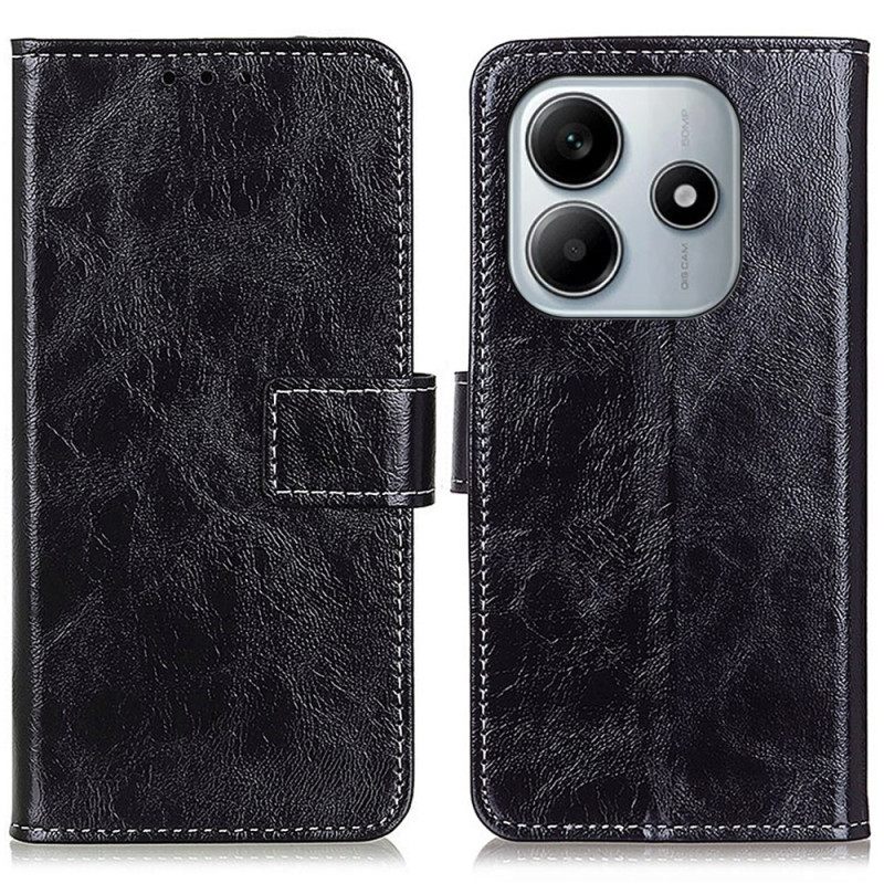 Flip Case Leren Xiaomi Redmi Note 14 4g Glanzend