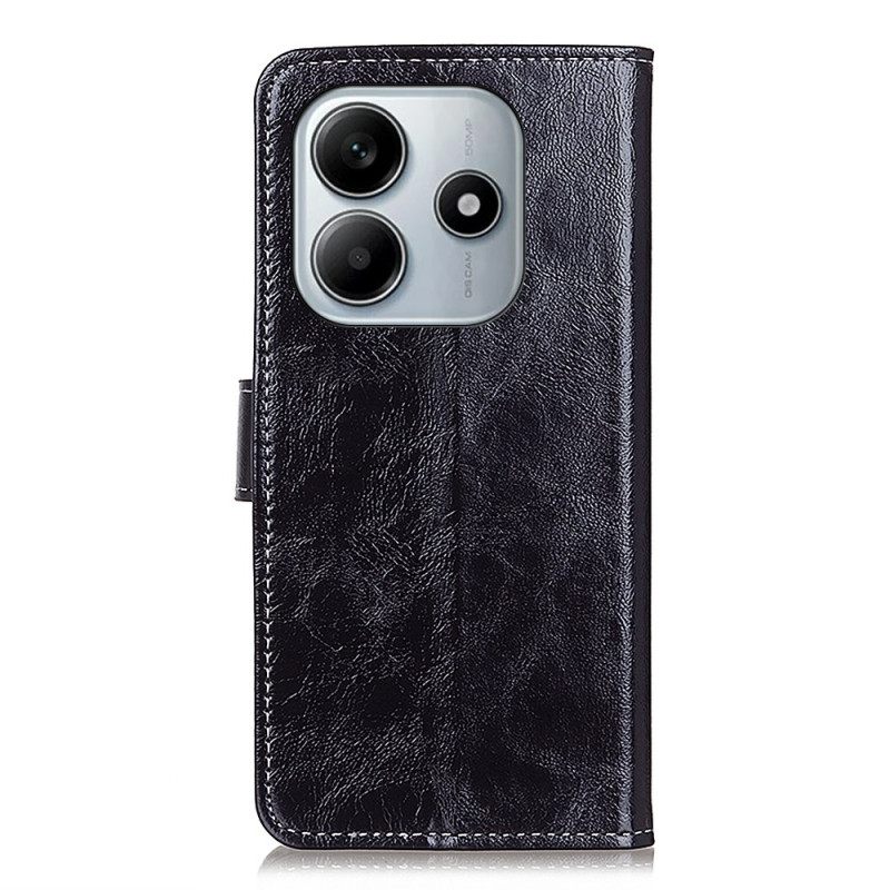Flip Case Leren Xiaomi Redmi Note 14 4g Glanzend