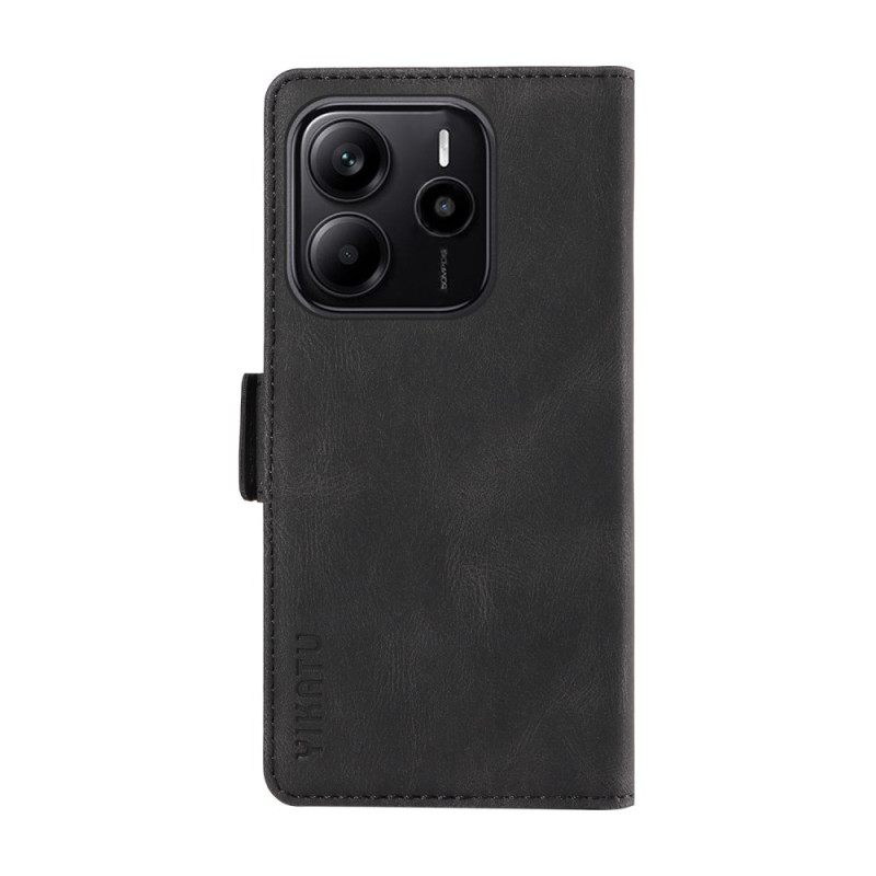 Flip Case Leren Xiaomi Redmi Note 14 4g Klassieke Ykatu