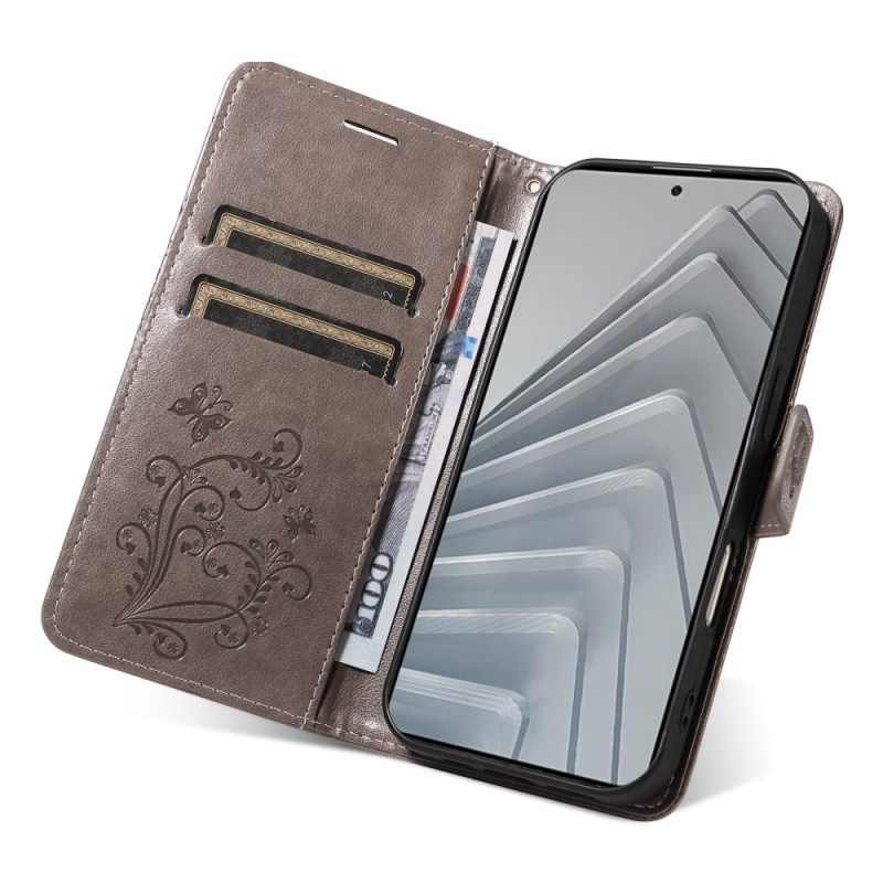 Flip Case Leren Xiaomi Redmi Note 14 4g Reuzenvlinders
