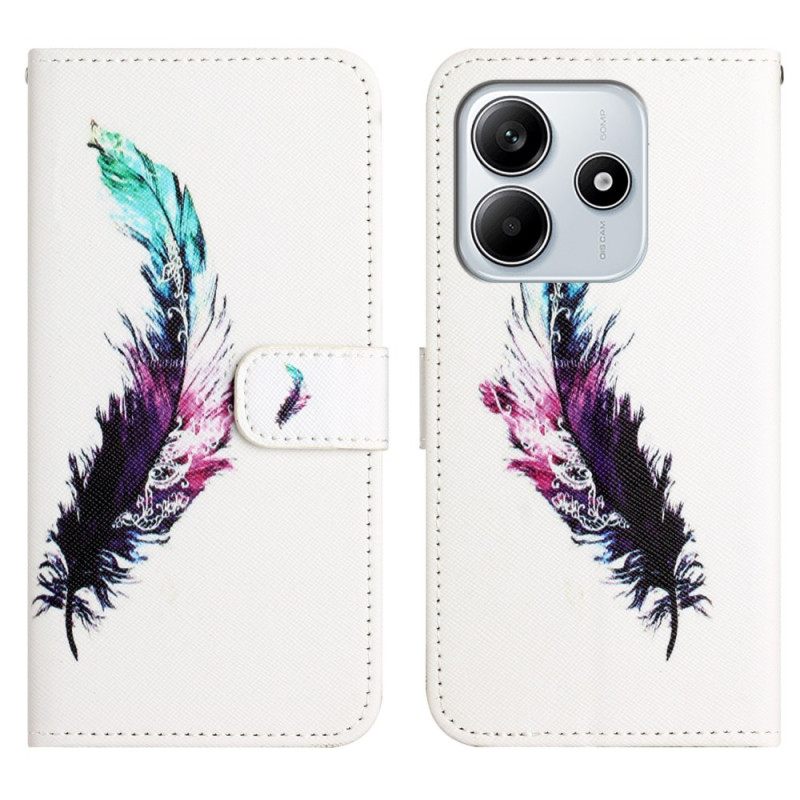 Flip Case Leren Xiaomi Redmi Note 14 4g Veer