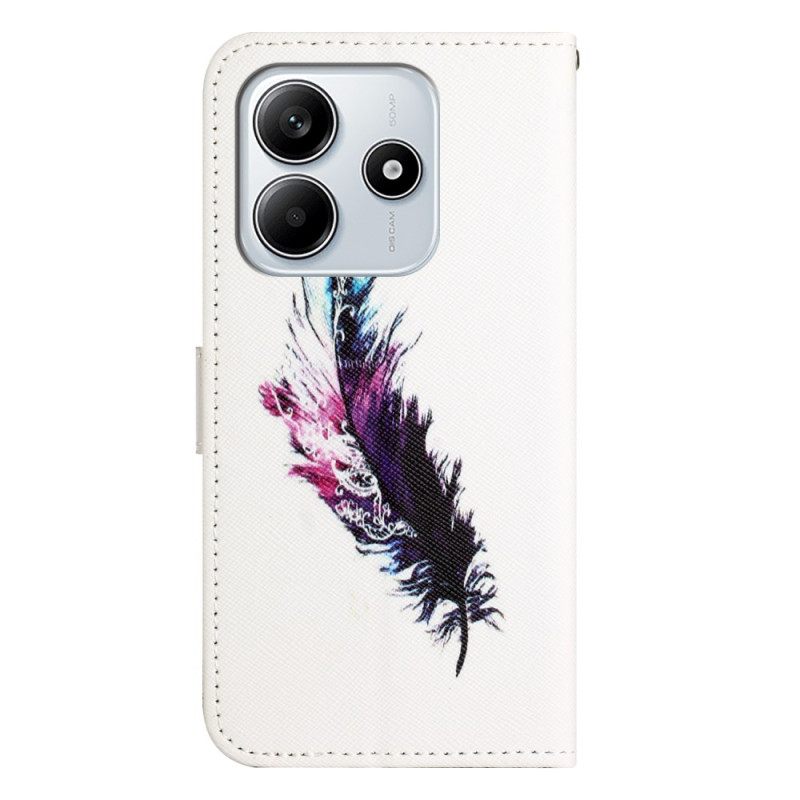 Flip Case Leren Xiaomi Redmi Note 14 4g Veer