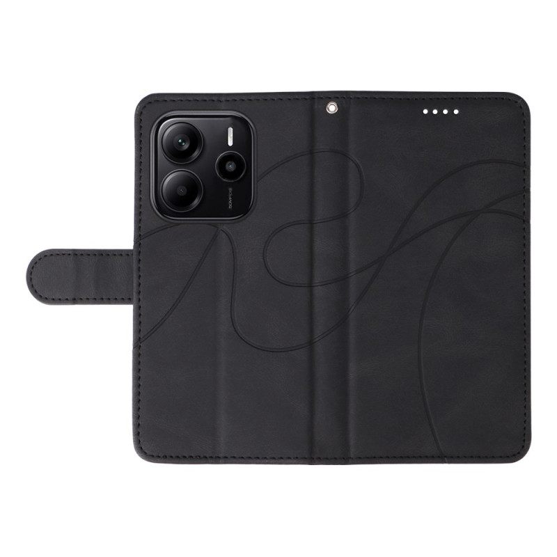 Folio-hoesje Xiaomi Redmi Note 14 4g Golvende Lijnen