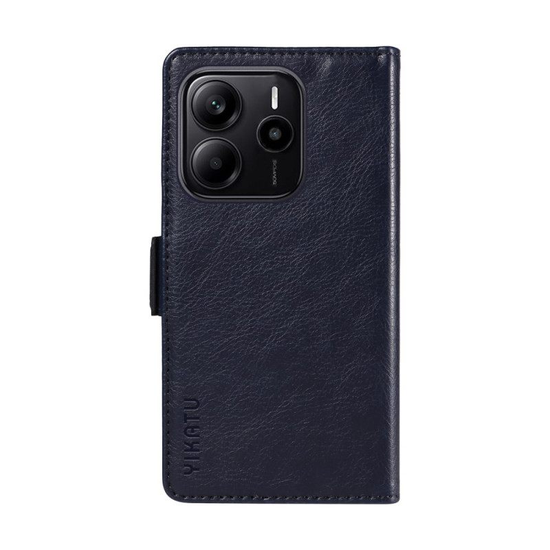 Folio-hoesje Xiaomi Redmi Note 14 4g Lychee Textuur Ykatu