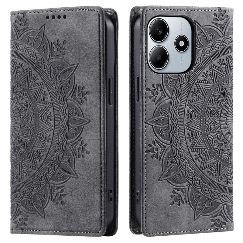Folio-hoesje Xiaomi Redmi Note 14 4g Mandala Suède-effect