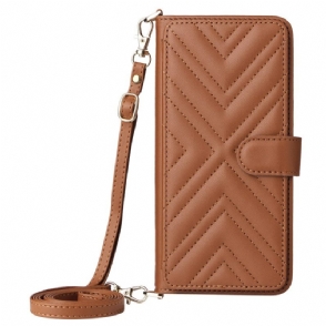 Folio-hoesje Xiaomi Redmi Note 14 4g Premium Portemonnee Met Riempje En Schouderriem