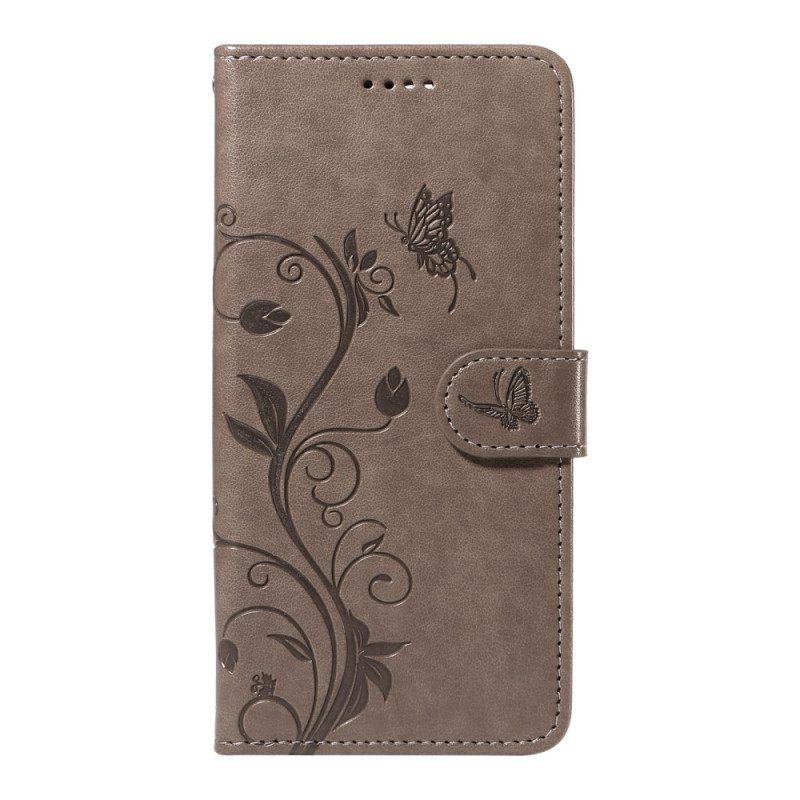 Folio-hoesje Xiaomi Redmi Note 14 4g Telefoonhoesje Bloemenpatronen