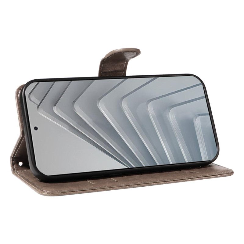 Folio-hoesje Xiaomi Redmi Note 14 4g Telefoonhoesje Bloemenpatronen