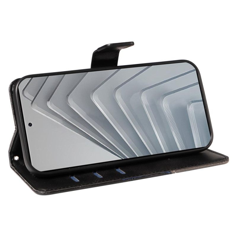 Folio-hoesje Xiaomi Redmi Note 14 4g Telefoonhoesje Geometrisch Ontwerp