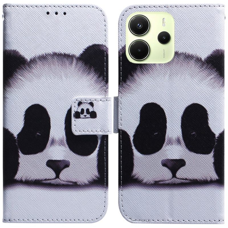 Folio-hoesje Xiaomi Redmi Note 14 4g Telefoonhoesje Panda
