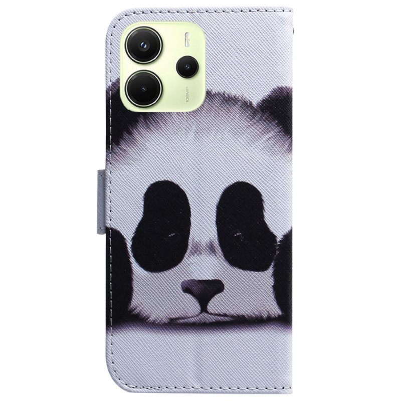 Folio-hoesje Xiaomi Redmi Note 14 4g Telefoonhoesje Panda