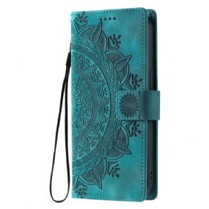 Folio-hoesje Xiaomi Redmi Note 14 4g Telefoonhoesje Suède-effect Met Band