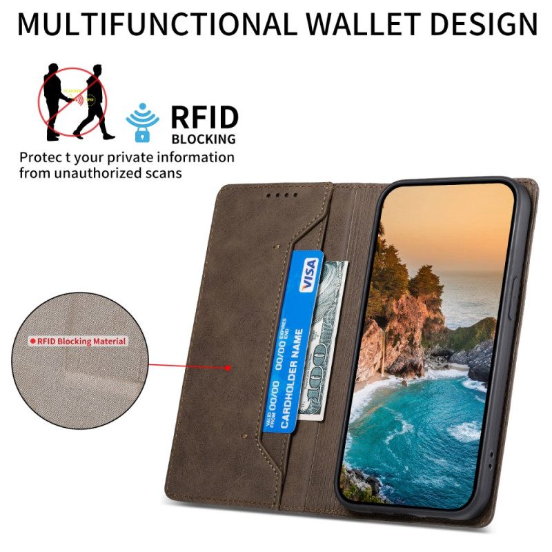 Folio-hoesje Xiaomi Redmi Note 14 4g Vintage Rfid-blokkering