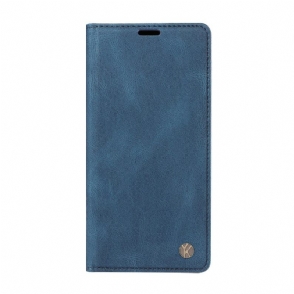 Folio-hoesje Xiaomi Redmi Note 14 4g Ykatu Beige Suède-effect