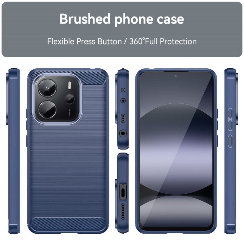 Hoesje Xiaomi Redmi Note 14 4g Geborsteld Koolstofvezel