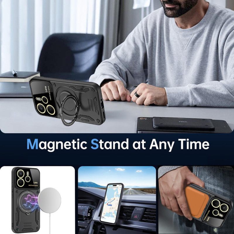 Hoesje Xiaomi Redmi Note 14 4g Magnetisch Draaibaar Standaard