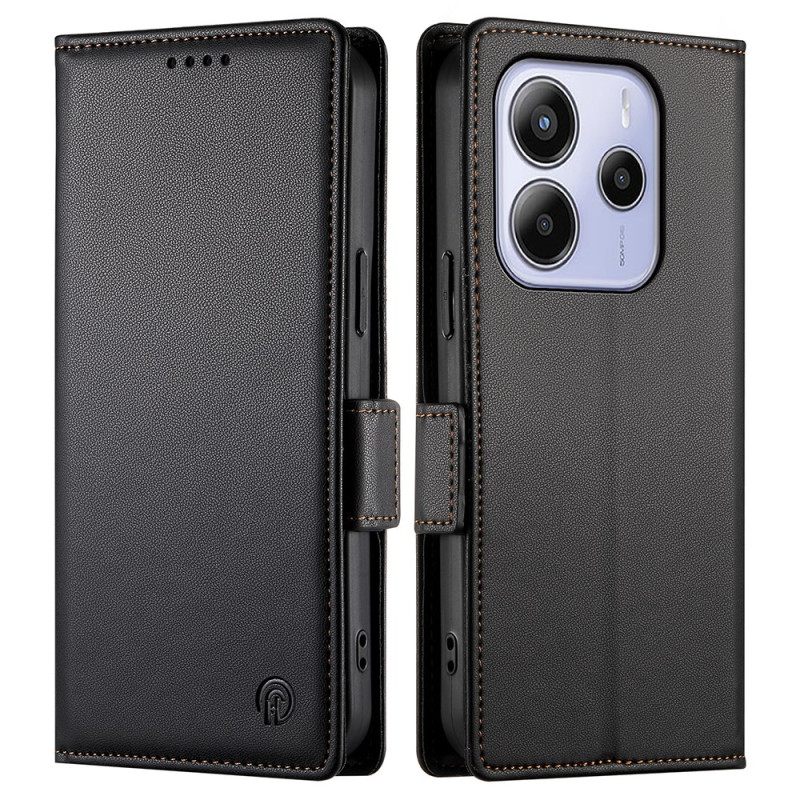 Leren Hoesje Xiaomi Redmi Note 14 4g Stijlvol Bescherming Hoesje