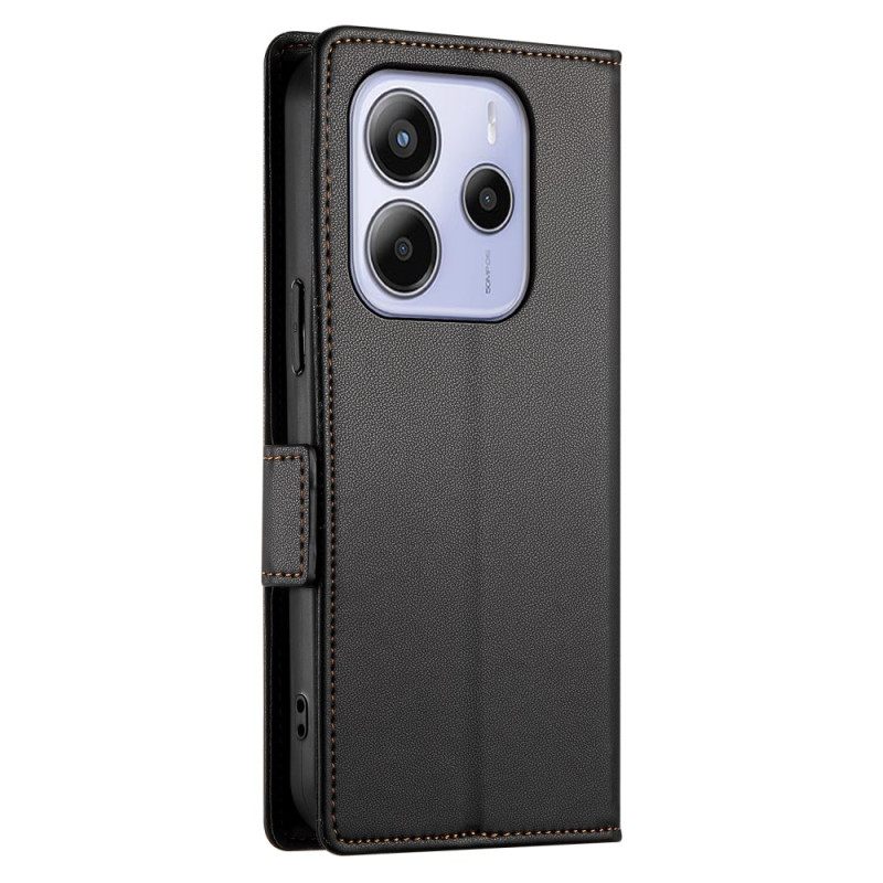 Leren Hoesje Xiaomi Redmi Note 14 4g Stijlvol Bescherming Hoesje