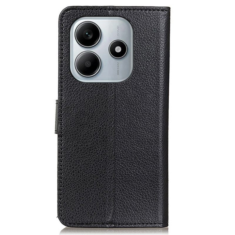 Leren Hoesje Xiaomi Redmi Note 14 4g Traditioneel Kunstleer