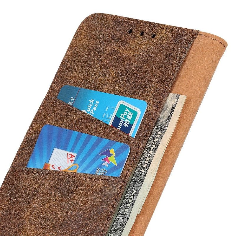 Case voor Nokia 4.2 Edouard In Vintage Kunstleer