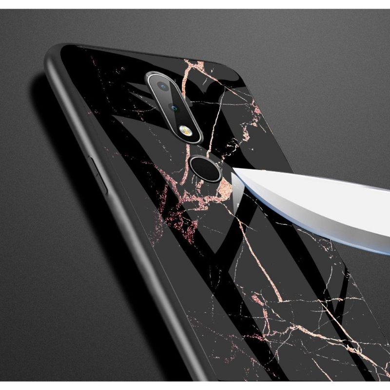 Hoesje voor Nokia 4.2 Gouden Lina Marmer