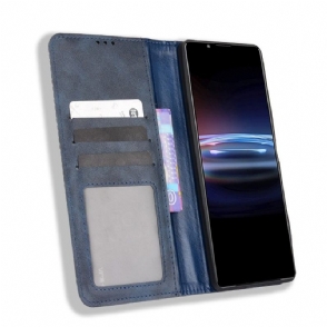 Case voor Sony Xperia Pro-I Leer In Cirénius-stijl