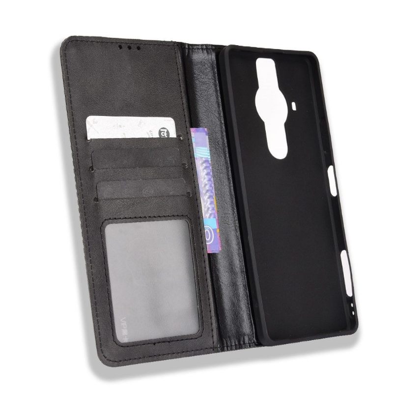 Case voor Sony Xperia Pro-I Leer In Cirénius-stijl