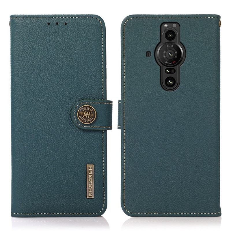 Folio-hoesje voor Sony Xperia Pro-I Khazneh Klassiek Leer