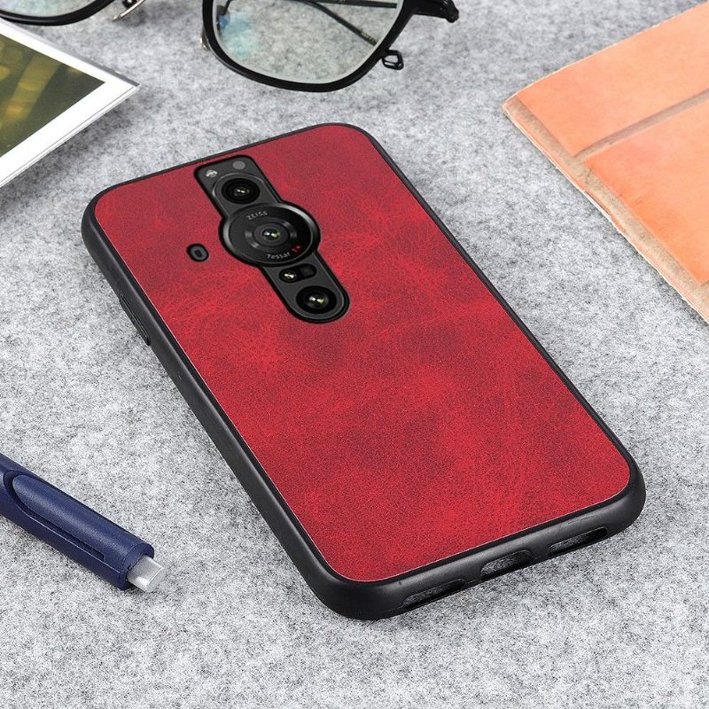 Hoesje voor Sony Xperia Pro-I Anti-fall Vintage Kunstleer Jazz
