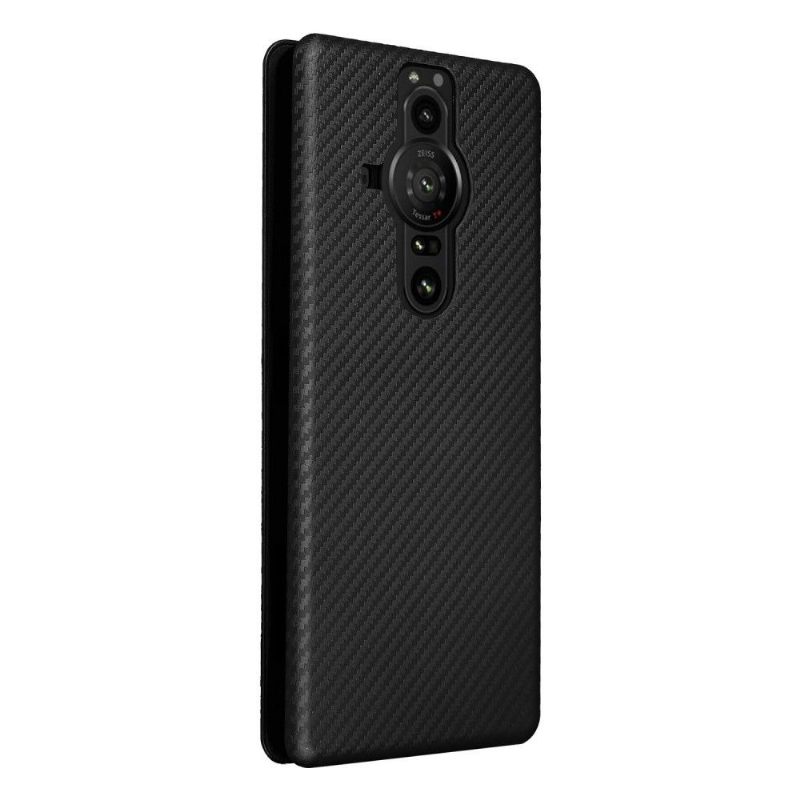 Leren Hoesje voor Sony Xperia Pro-I Kunstleer Van Koolstofvezel