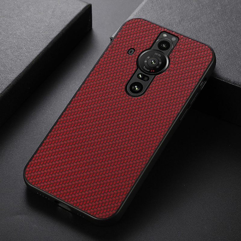 Telefoonhoesje voor Sony Xperia Pro-I Koolstofvezelstijl