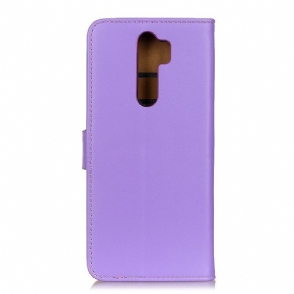 Cover voor Xiaomi Redmi 9 Basis Kunstleer - Paars