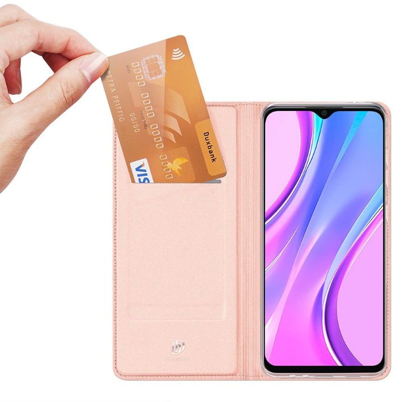 Folio-hoesje voor Xiaomi Redmi 9 Anti-fall Satijnen Coating