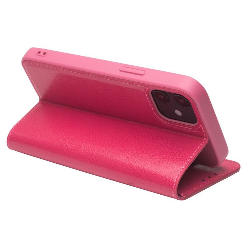 Folio-hoesje voor iPhone 12 Mini Echt Leer