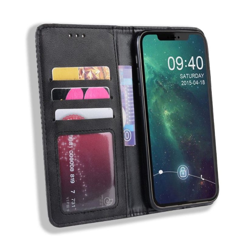 Folio-hoesje voor iPhone 12 Mini Leer In Cirénius-stijl