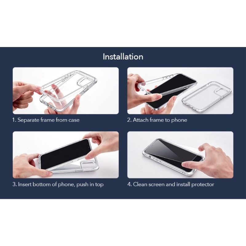 Hoesje voor iPhone 12 Mini Alliance Tough-serie 360 Graden
