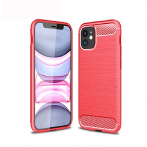 Hoesje voor iPhone 12 Mini Flexibel Geborsteld Effect