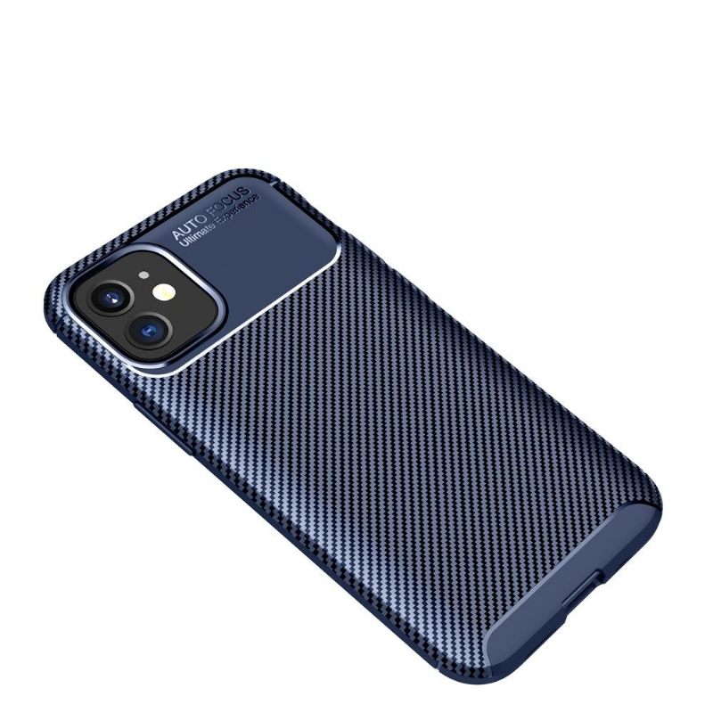Hoesje voor iPhone 12 Mini Koolstofvezeleffect