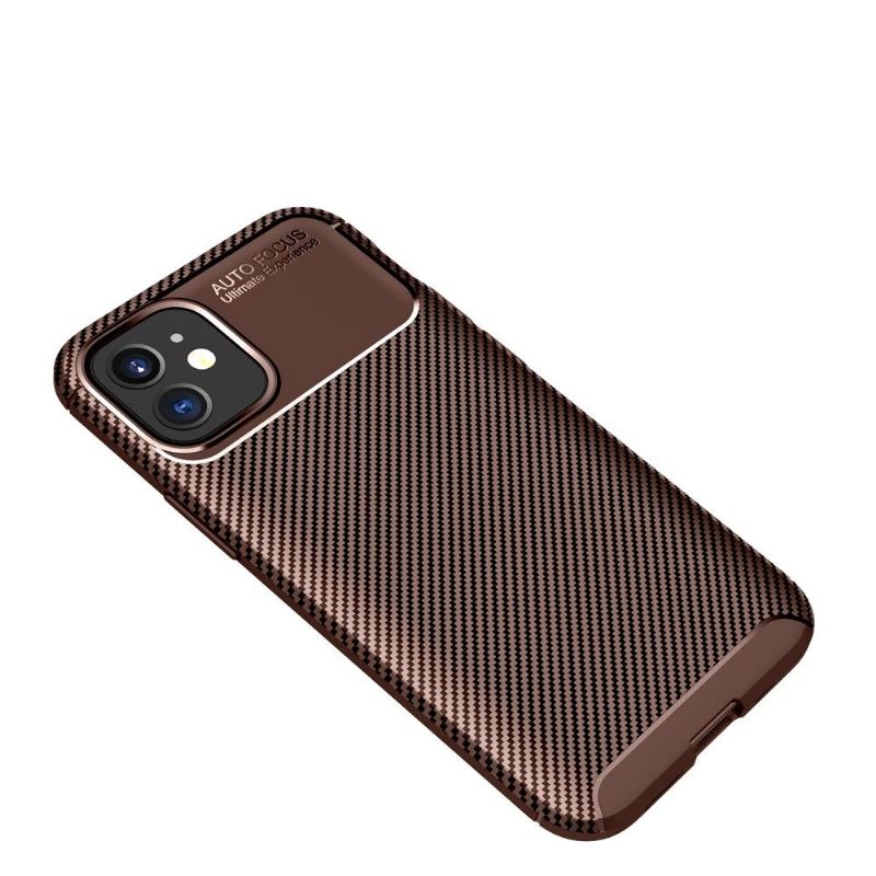 Hoesje voor iPhone 12 Mini Koolstofvezeleffect