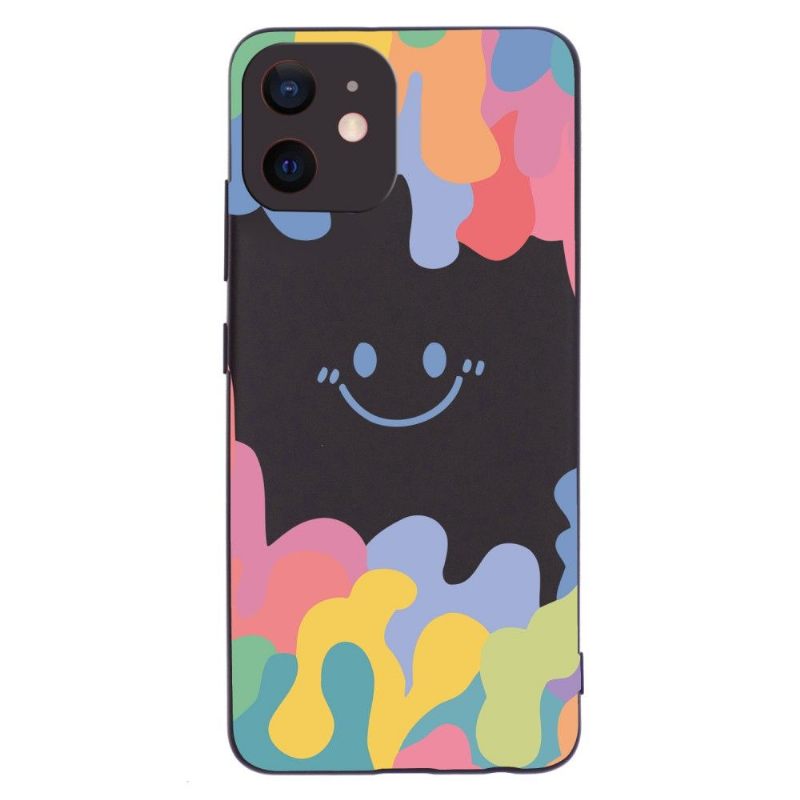 Hoesje voor iPhone 12 Mini Lachende Siliconenplons