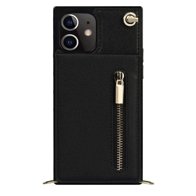 Hoesje voor iPhone 12 Mini Met Koord Visitekaarthouder
