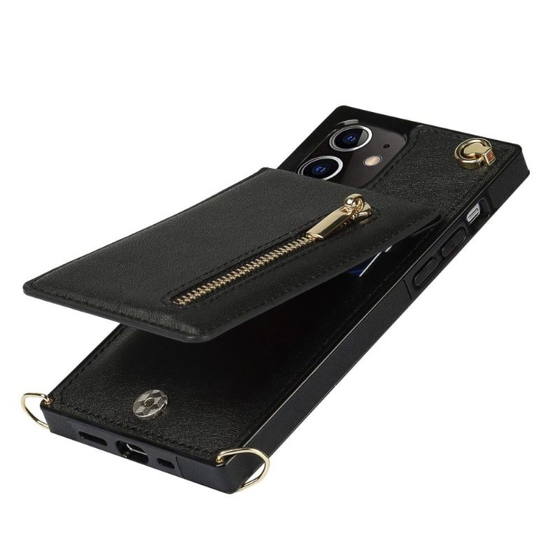 Hoesje voor iPhone 12 Mini Met Koord Visitekaarthouder