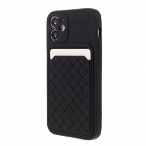 Hoesje voor iPhone 12 Mini Siliconen Kaarthouder