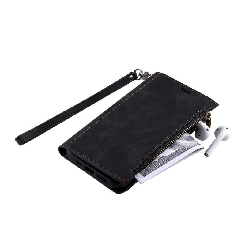 Leren Hoesje voor iPhone 12 Mini Portemonnee Leren Standfunctie