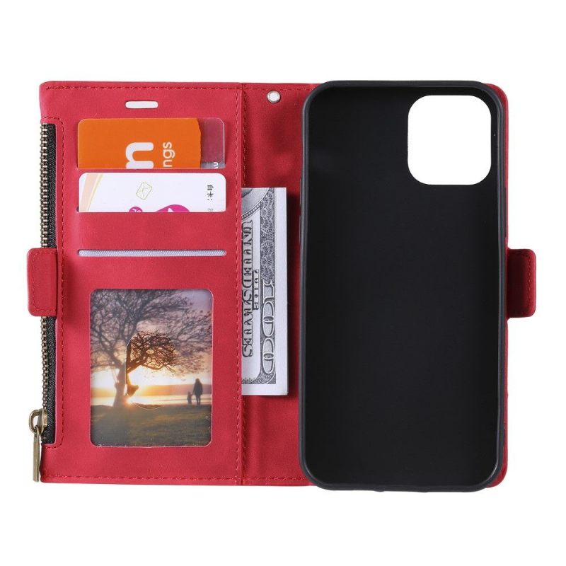 Leren Hoesje voor iPhone 12 Mini Portemonnee Leren Standfunctie