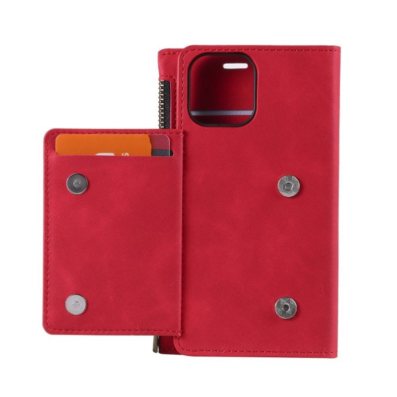 Leren Hoesje voor iPhone 12 Mini Portemonnee Leren Standfunctie